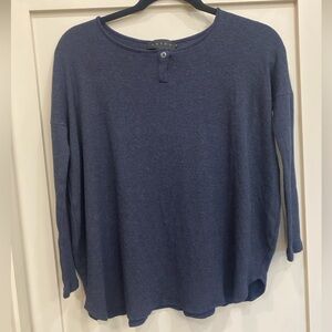 Hatch Henley Navy Maternity Nursing Top Small 0